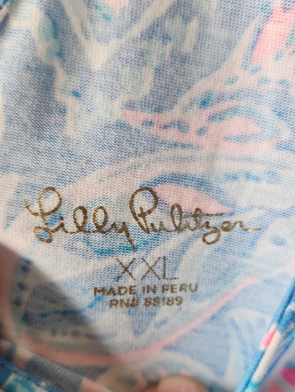 LILLY PULITZER Kimi Knit Dress Zanzibar Blue FISH KISS, Size XXL - Picture 2 of 10